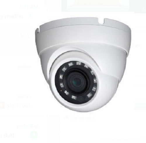 Round Shape White Color 2 Mega Pixel Resolution 20 Meter Range Cctv Security Camera Application: School