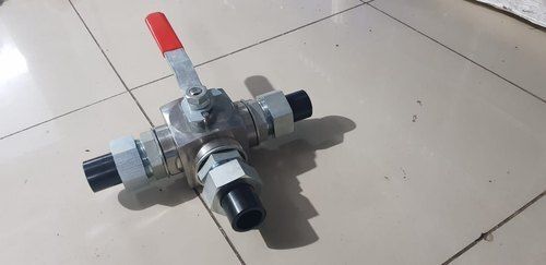 Stainless Steel 3 Way Ball Valve, Size: Up To 2"