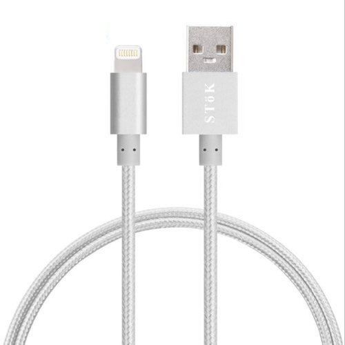 White Fast Charging Iphone Data Cable Body Material: Nylon