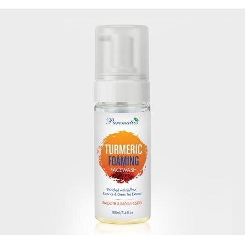 100 Milliliter, Smooth And Radiant Skin Turmeric Foaming Face Wash