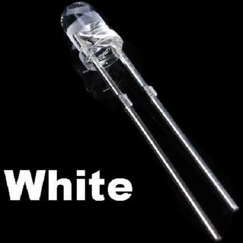 White Color Transparent Emitting Led Diode Light Used In Indoor And Outdoor, 5 Mm  Input Voltage: 300 Volt (V)