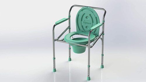 Aluminum A Grade General Green Very Strong Useful Commode Chair