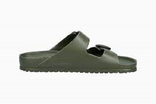 Green All Sizes Plastic Material Lightweight Stylish Slippers For Men'S