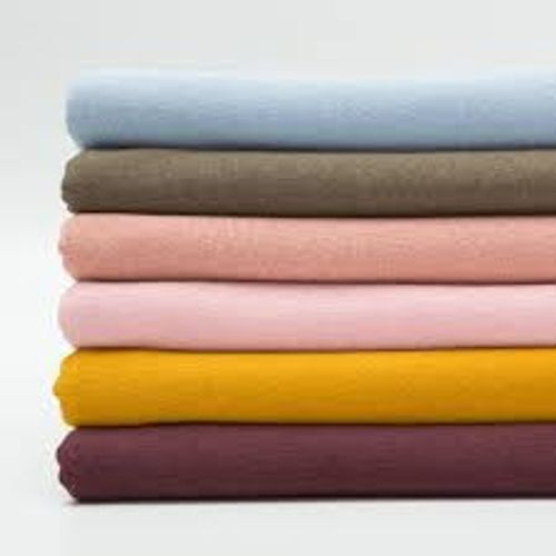 Multicolour Casual Wear Lightweight Heat-Insulation Plain Cotton Fabric For Dress Making