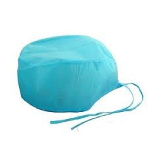 Green Stretchable Comfortable Reusable Light Weight Cotton Navy Blue Surgical Scrub Cap 