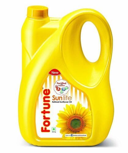 Commonly Cultivated Refined Fortune Sun Lite Sunflower Oil For Cooking, 5 Liter