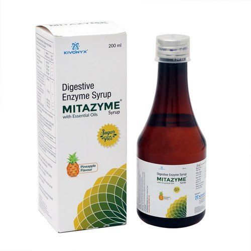 Fungal diastase (1:1200) 50 mg Pepsin (1:3000) 10 mg syrup