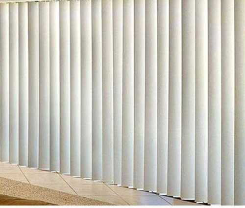 Horizontal Pvc Vertical Blind, Whit Color And Slate Style, Plain Pattern