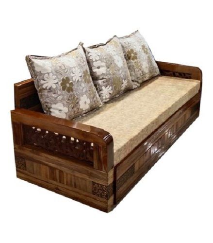 Machine Made Solid Wood Bedroom Wooden Sofa No Assembly Required