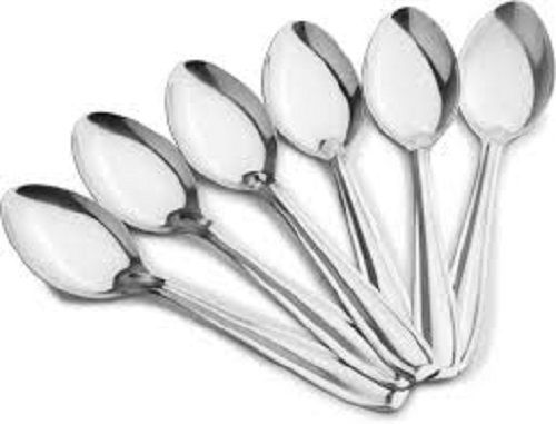 Silver Mirror Like Finish Plain Anti Tarnish Light Weight Steel Spoons 