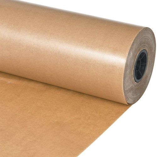 Plain Printed Wood Pulp Brown Poly Coated Kraft Paper For Multipurpose Use