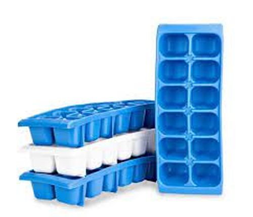 Multi Colors Rectangular Shape Reusable Plastic Ice Tray