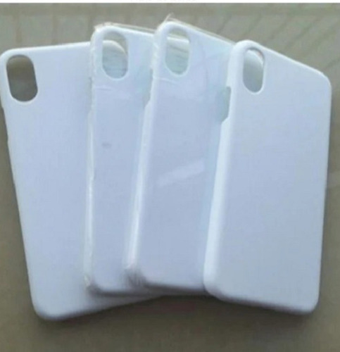 Rectangular Shaped ABS Plastic Body Scratch Proof Mobile Phones Plain White Covers - Material: ABS Plastic, Color: Shiny White | Stylish Design, Easy Snap-On Installation, Scratch Resistant