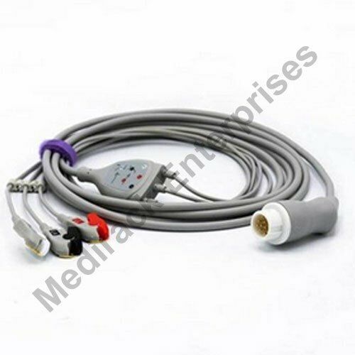 Soft And Durable Pe Material 3 Lead Philips Ecg Cable Shield Material: Tpe