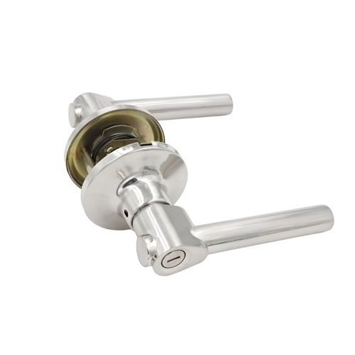 Silver Stainless Steel Material Made 0.28 G Weight Corrosion Resistance High-Security Lever Lock For Outside Doors