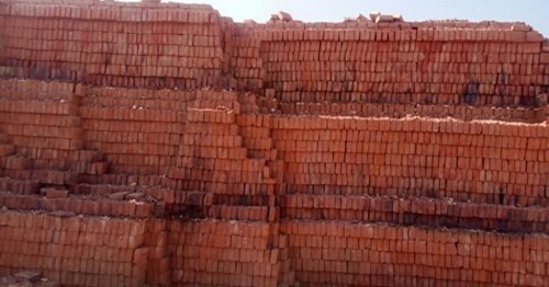 Red Weather Resistance And High Performance Side Wall Bricks For Construction Use