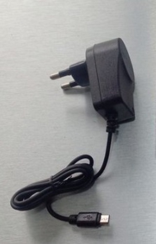 1.2 Meter Wire Length 2.4 Ampere Light Weight Black Mobile Charger - Plastic Body, Compact Design, Micro USB Slot, Portable Power Solution