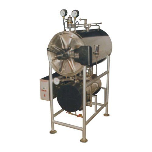 100 Liter Horizontal Automation Grade Stainless Steel Silver 60 Liter Autoclave