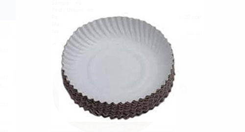 Eco Friendly White Round Shape Plain Disposable Paper Plates For Party, 7 Inch  Usage: Industrial