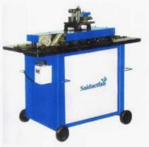 Automatic Duct Lock Forming Machine For Industrial Usage, Blue Color Power Source: Electricity