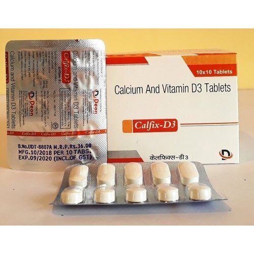 Calcium And Vitamin D3 Tablets, 10x10 Tablet Pack