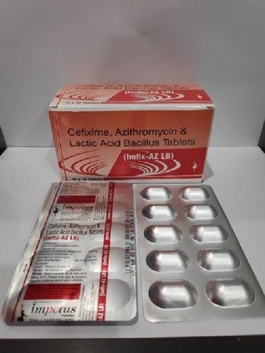 Cefixime, Azithomycin And Lactic Acid Bacillus Tablets Imfix-Az Lb Medicine Raw Materials