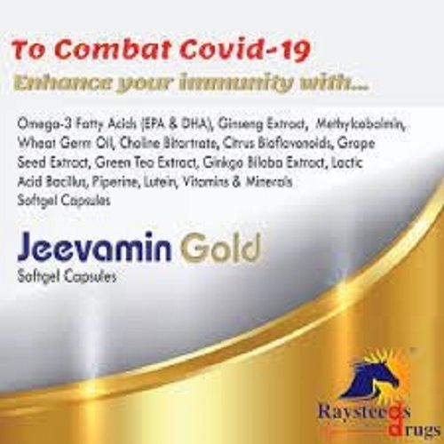 To Combat Covid 19 Enhance Your Immunity With Jeevamin Gold Softgel Capsules Medicine Raw Materials