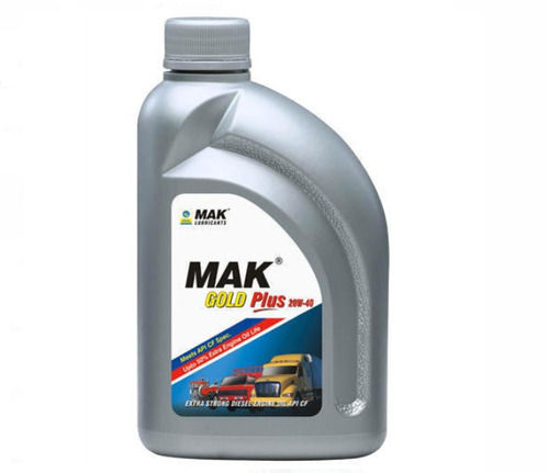 Mak Gold Plus Engine Oil Used For Four Wheeler Vehicle, Pack Of 1 Liter  Ash %: 99%