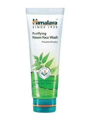 Standard Quality Himalaya Purifying Neem Face For All Skin Types, 50 Ml  Color Code: Green