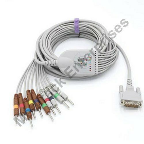 Patient Side Banana Plug 15 Pin Bpl 10 Lead Ecg Cable Conductor Material: Copper