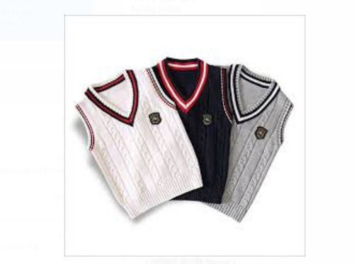 Sleeveless Multicolor Woolen Kids Sweater For School Pack Of 4 Pcs  Age Group: 10-15