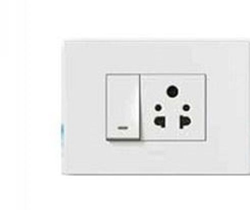 Plastic 6 Amper One Way White Electrical Switch And Socket Boards For Home Applications