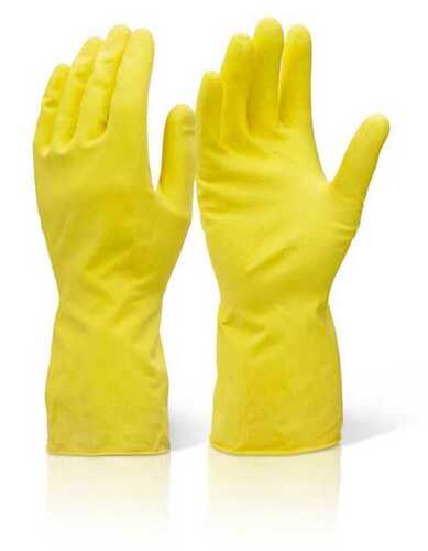  पीले रबर के हाथ के दस्ताने 18 इंच आकार, अधिकांश प्रकार की त्वचा के लिए उपयुक्त