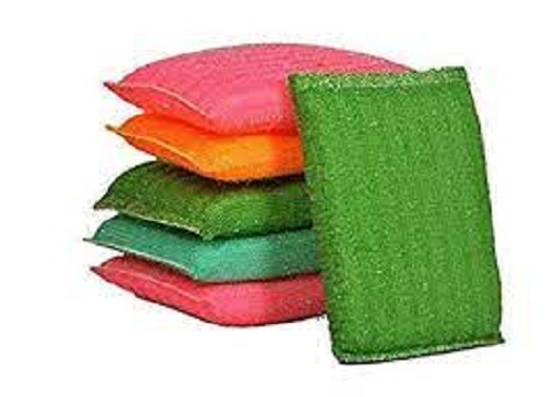 बायोडिग्रेडेबल और पर्यावरण के अनुकूल लंबे समय तक चलने वाला लिंट फ़्री मल्टीकलर स्क्रबर पैड