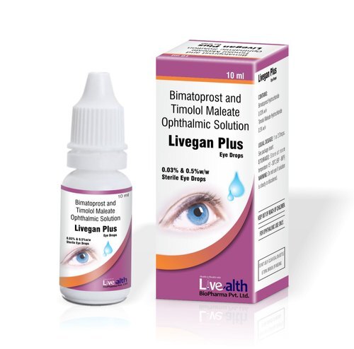 बिमाटोप्रोस्ट और टिमोलोल मालेट ऑप्थल्मिक सॉल्यूशन लाइवगन प्लस आई ड्रॉप आयु समूह: वयस्क