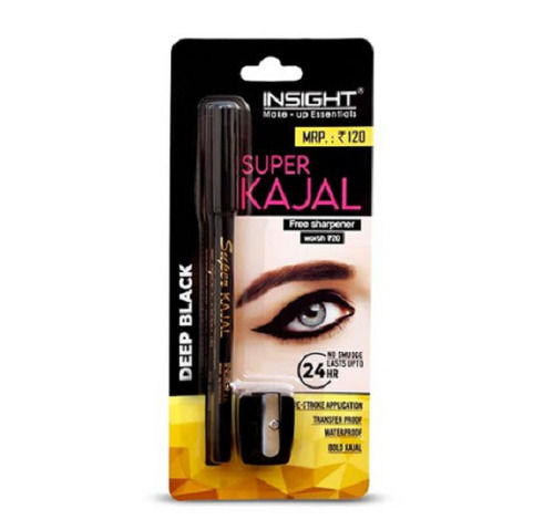 Black Make-Up Essentials Free Sharpener Smooth Texture Insight Kajal For Eyes  Shelf Life: 12 Months