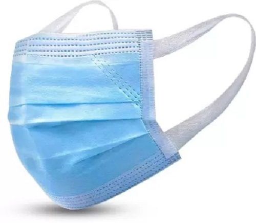 Blue Colour Cotton Disposable With Soft Ear Loop Non Woven Surgical Face Mask Grade: Medical