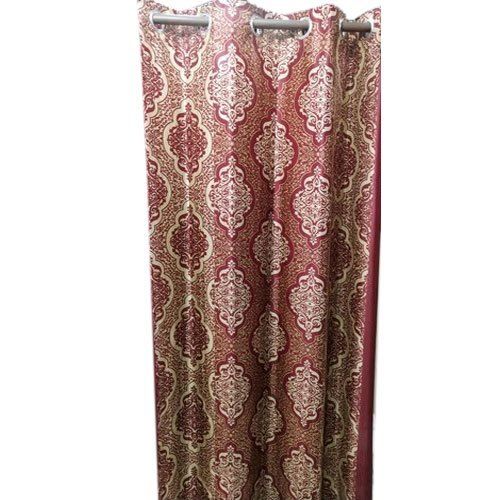 Fade Resistant Washable Durable Long Lasting Red And Brown Door Curtains  Design: Modern