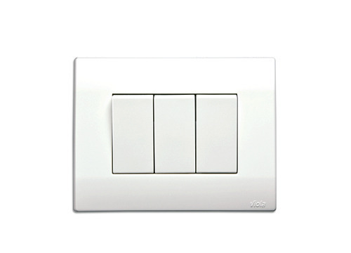 Fire Proof Simple White Design Environment Friendly And Thick Anchor Switches - Plastic Material, 220V Max Voltage | Versatile Power Control for Safety in Industrial and Home Settings