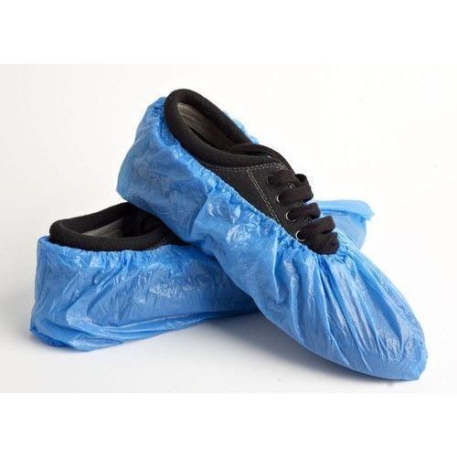 Blue High Grade Made From Virgin Material Thick Strong Provides Comfort Shoe Cover