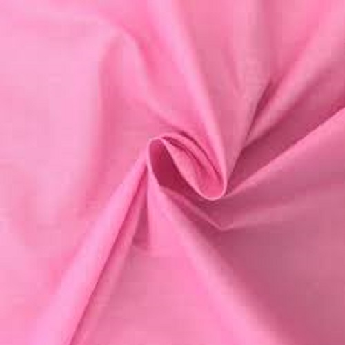 Smooth Light Weight Comfortable And Skin Friendly Beautiful Pink Plain Cotton Fabrics