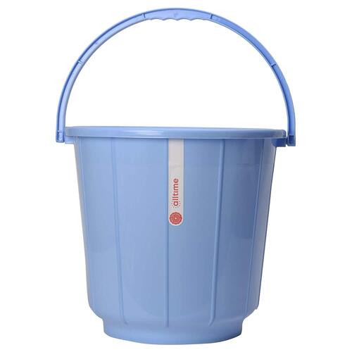 Lightweight And Long Durable Solid Strong Blue Plastic Storage Bucket  Size: 10 Liter