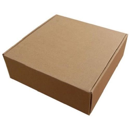 Plain Brown Square Shape Double Wall Eco Friendly Easy To Use Corrugated Box Use: Food