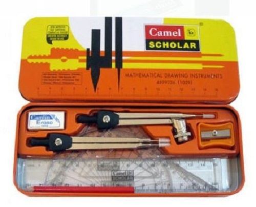 Rectangle 8 Piece Camel Scholar Instruments Geometry Box 