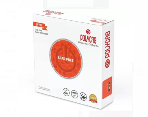 0.75 मिमी आकार और 90 मीटर लंबाई सिंगल कोर पॉलीकैब पीवीसी इंसुलेटेड कॉपर हाउस केबल क्षमता: 220 वोल्ट (वी)