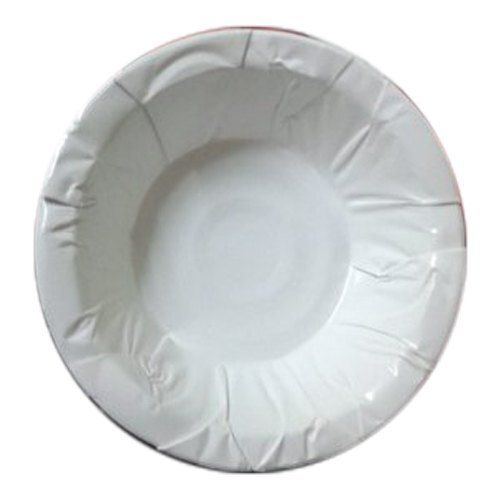 Red Easy To Use And Light Weight Round Eco Friendly White Paper Disposable Bowl