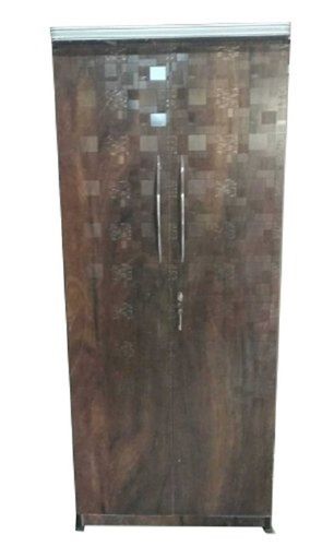 Elegant Look And Termite Resistant Brown 2 Hinged Door Wooden Almirah