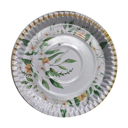 Multicolour Environment Friendly Recyclable Disposable Easy To Use Printed Designer Paper Plate