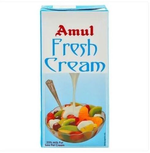Fresh Smooth Textured Creamy Amul Fresh And Pure Cream 1 Ltr
