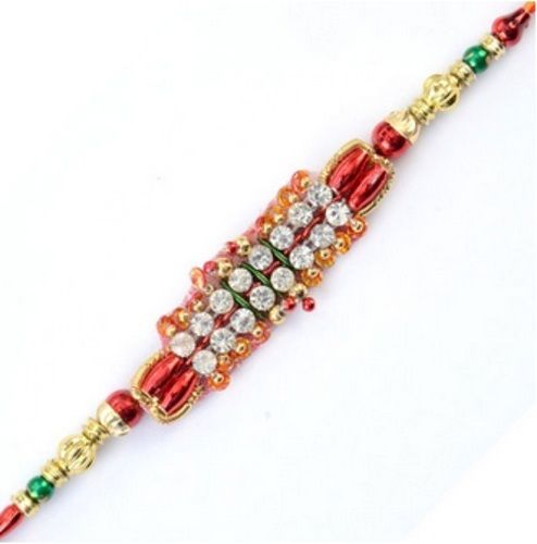 Handcrafted Beautiful Lightweighted Designer Affordable Attractive Multicolor Rakhi